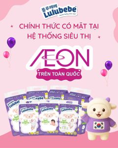 Lulubebe có mặt tại hệ thống siêu thị AEON