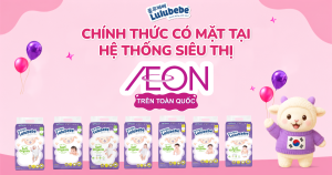 Lulubebe có mặt tại hệ thống siêu thị AEON