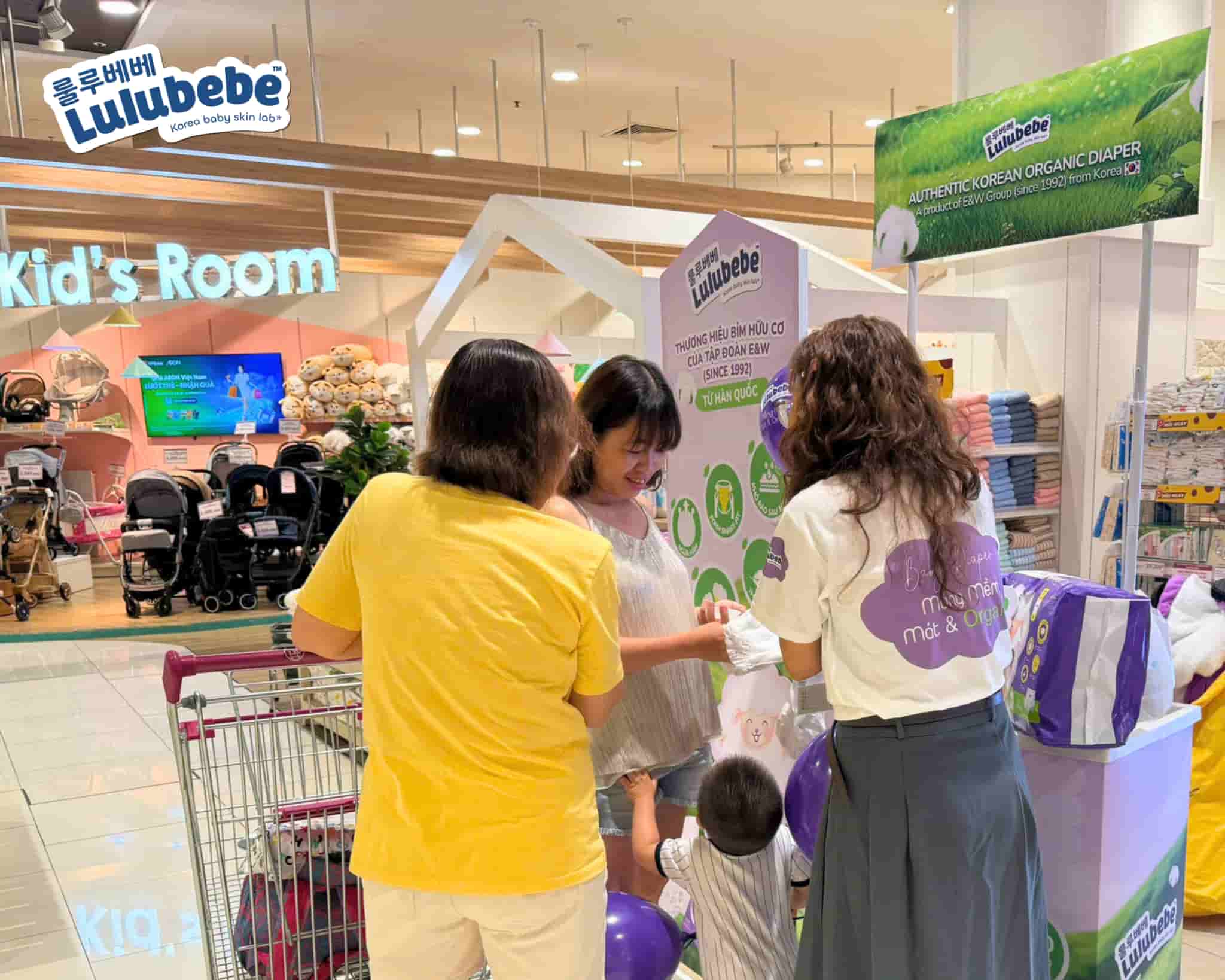 các mẹ trải nghiệm thực tế bỉm lulubebe
