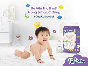 Bỉm Lulubebe đầy đủ các size cho bé từ tã dán đến tã quần
