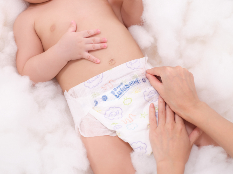 Bỉm dán Lulubebe an toàn cho làn da nhạy cảm của bé