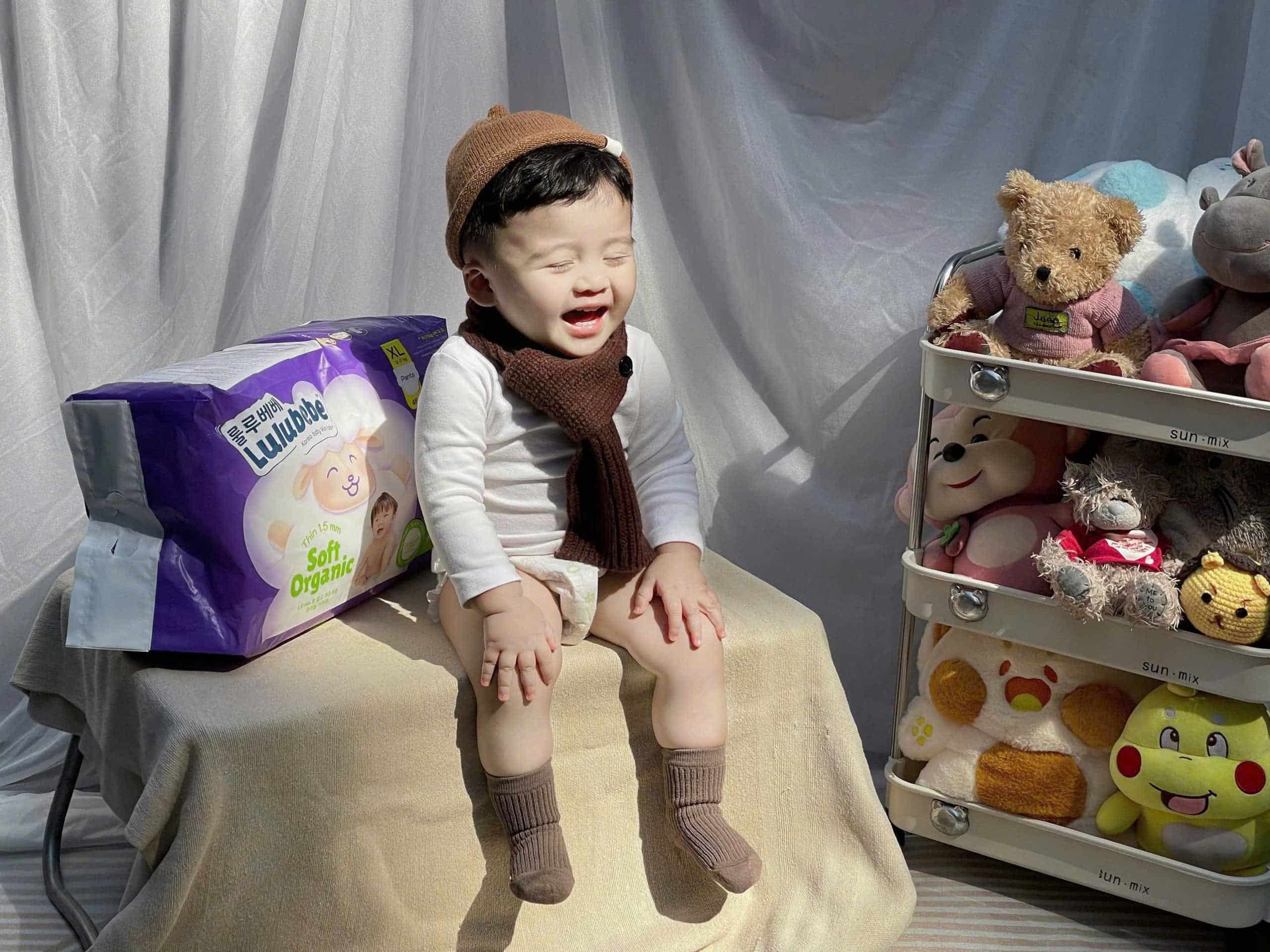 Bỉm Lulubebe với hàng ngàn bóng khí 3D cho da bé luôn khô thoáng