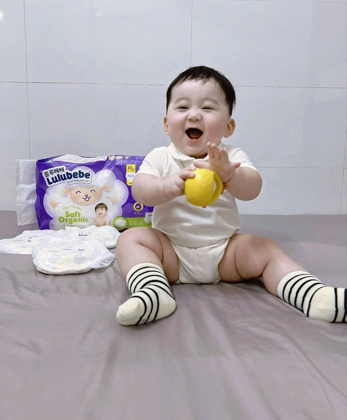 Bỉm Lulubebe thấm hút tốt và chống tràn hiệu quả