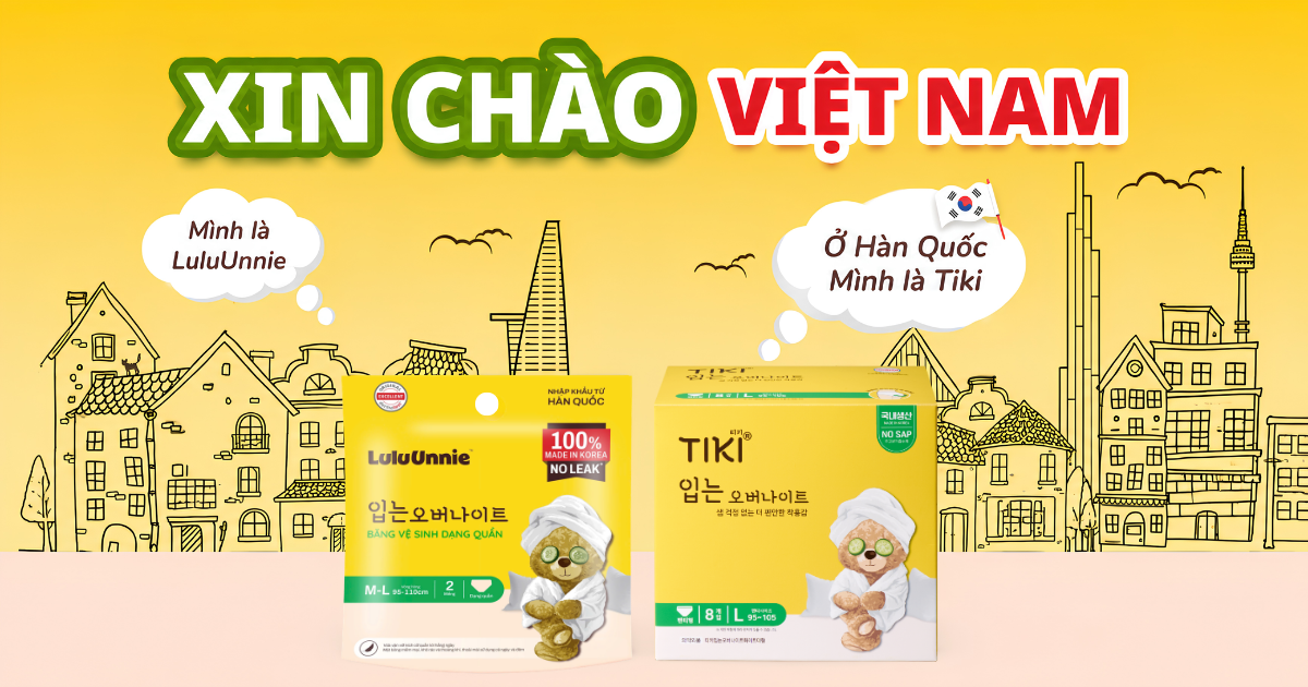 Tại Hàn Quốc băng vệ sinh LuluUnnie có tên là Tiki