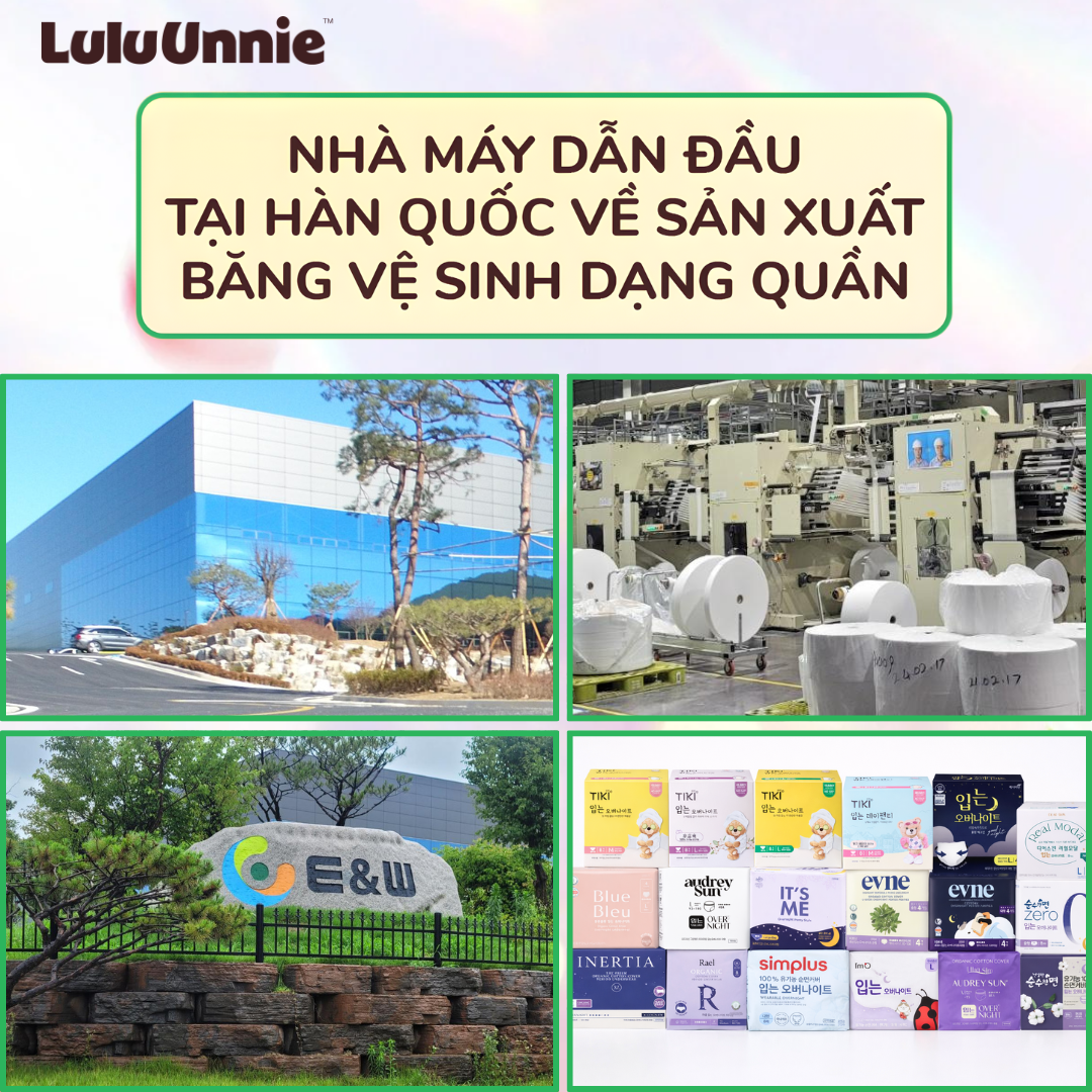 Nhà máy của tập đoàn E&W sản xuất hơn 20 thương hiệu băng vệ sinh tại Hàn Quốc